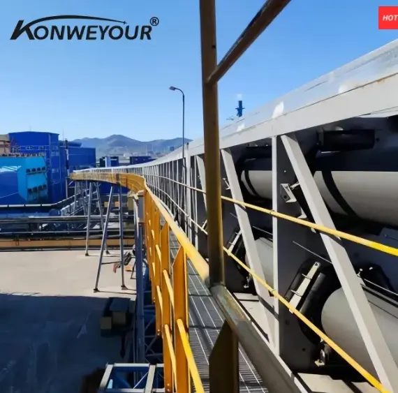 Ingesloten buisvormige riemtransporteur